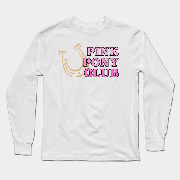 Pink Pony Long Sleeve T-Shirt by Likeable Design